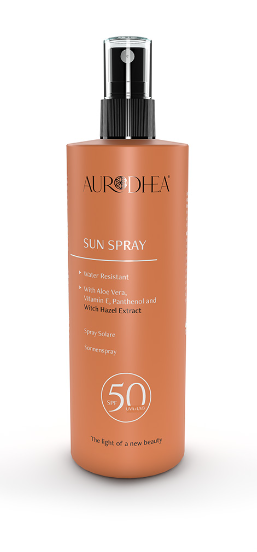 Spray Solaire SPF 50 - 150 ml Enrichi à Aloe Vera Sans Alcool